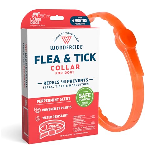 Wondercide Dog Collar - Flea, Tick, and Mosquito Repellent for Dogs - with Natural Essential Oils - Up to 4 Months Protection - Large - Image 1