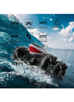 Y&D Land Rover Amphibious Shark Stunt Double Sided Rolling Driving Induction Remote Control Car Toy  - Image 4