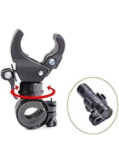 Universal 360 Degree Rotating Bicycle Handlebar Mount LED Flashlight Clamp Mount