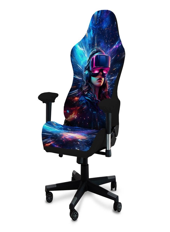 QYZDLM Gaming Chair Covers, 3D Printing Stretchable Soft Non-Slip Easy to Install Gamer Chair Cover with Armrest Cover(No Chair)(G) - Image 1