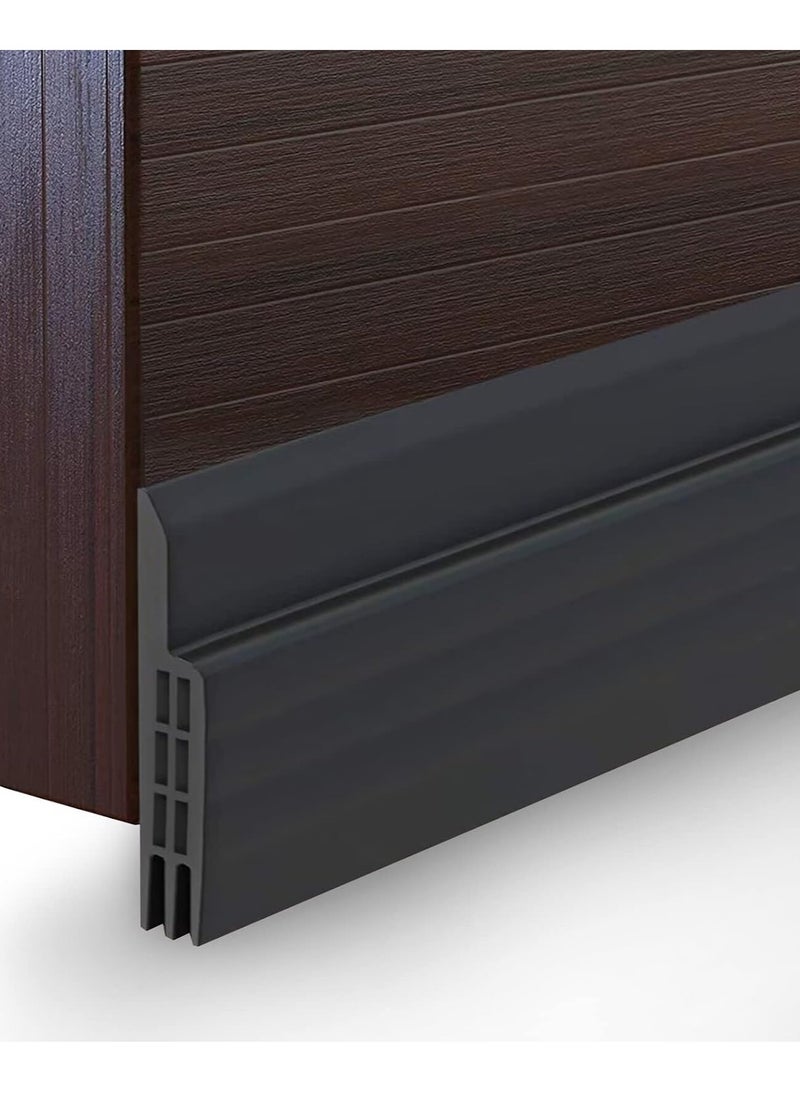 Generic Door Draft Stopper Under Door Seal for Exterior/Interior Doors, Door Sweep Strip Under Door Draft Blocker, Soundproof Door Bottom Weather Stripping, 2 Inch W x 39 Inch L, Black  - Image 1