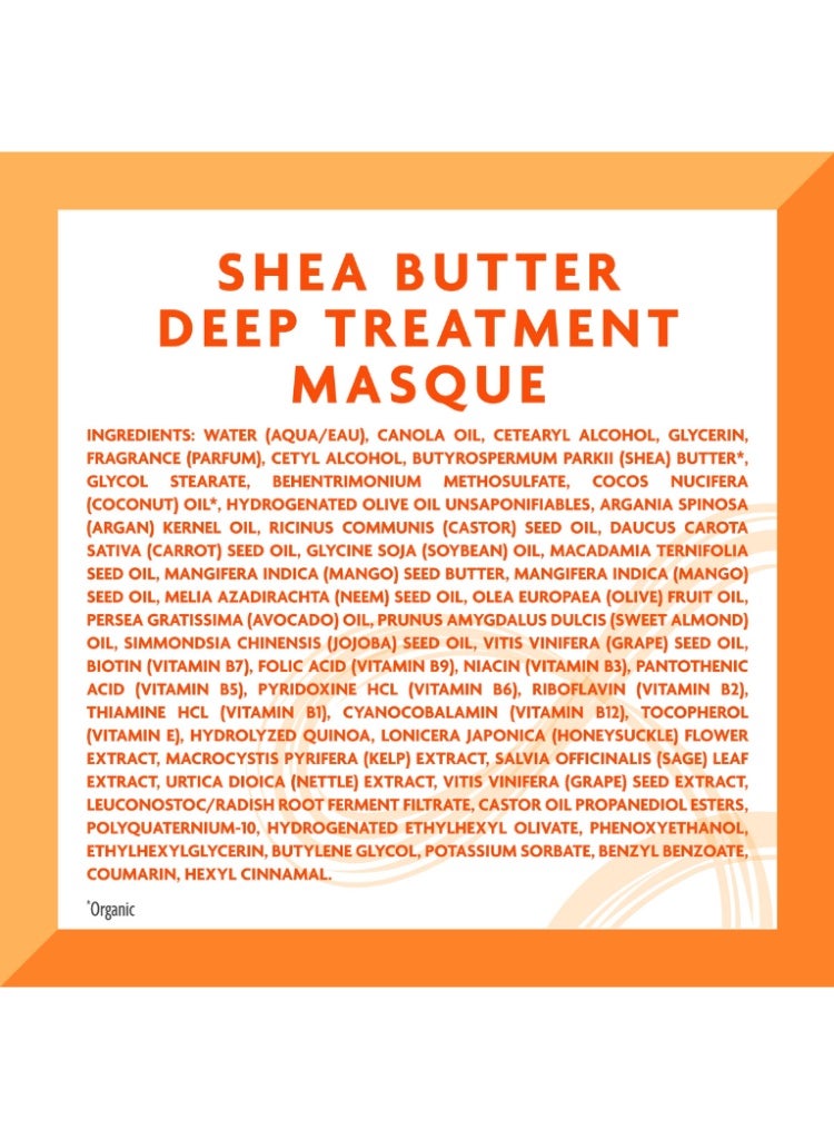 Cantu Shea Butter Natural Deep Treatment Masque 340g – Intensive Hair Mask for Deep Moisture, Softness & Stronger-Looking Hair - Image 4