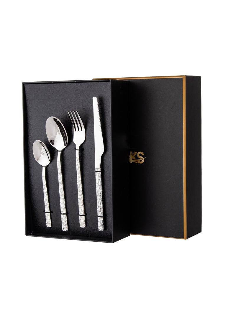Dania Stainless steel spoons, forks and knives set, 24 pieces  - Image 4