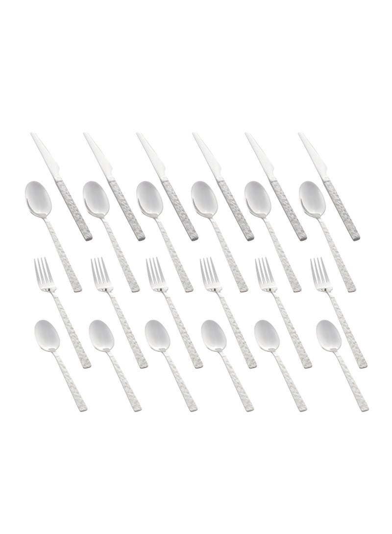 Dania Stainless steel spoons, forks and knives set, 24 pieces  - Image 2
