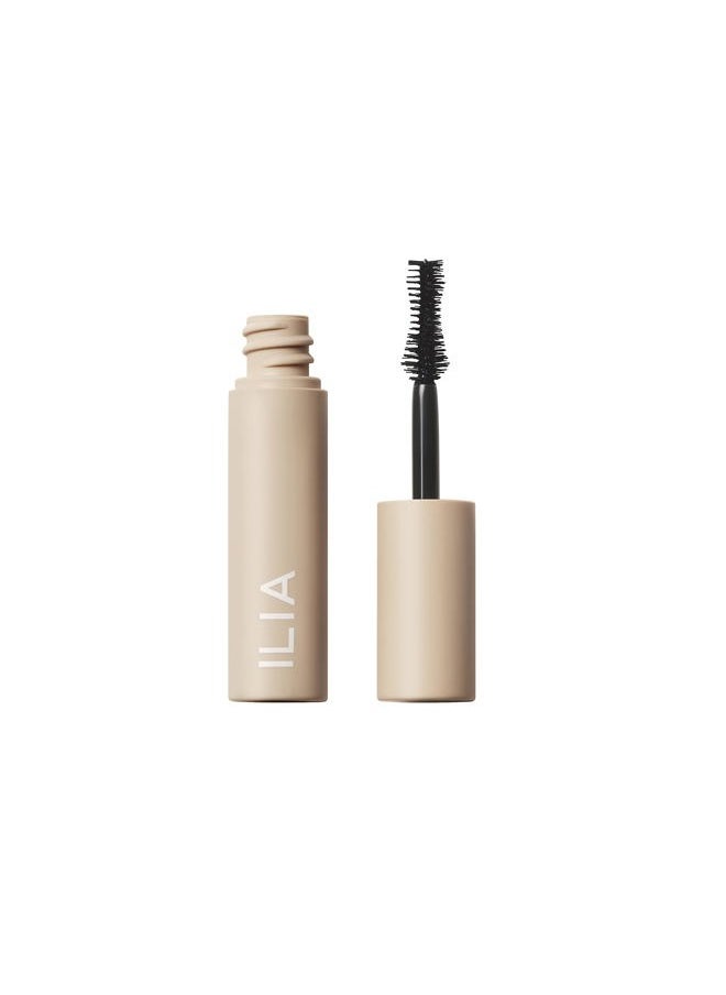 ILIA Fullest Volumizing Mascara | Non-Toxic, Vegan, Cruelty-Free, Smudge + Flake-Free, Safe For Sensitive Eyes, For Fuller, Thicker, & Healthier Lashes (Travel Size Mini, 0.13 oz | 4 ml)  - Image 1