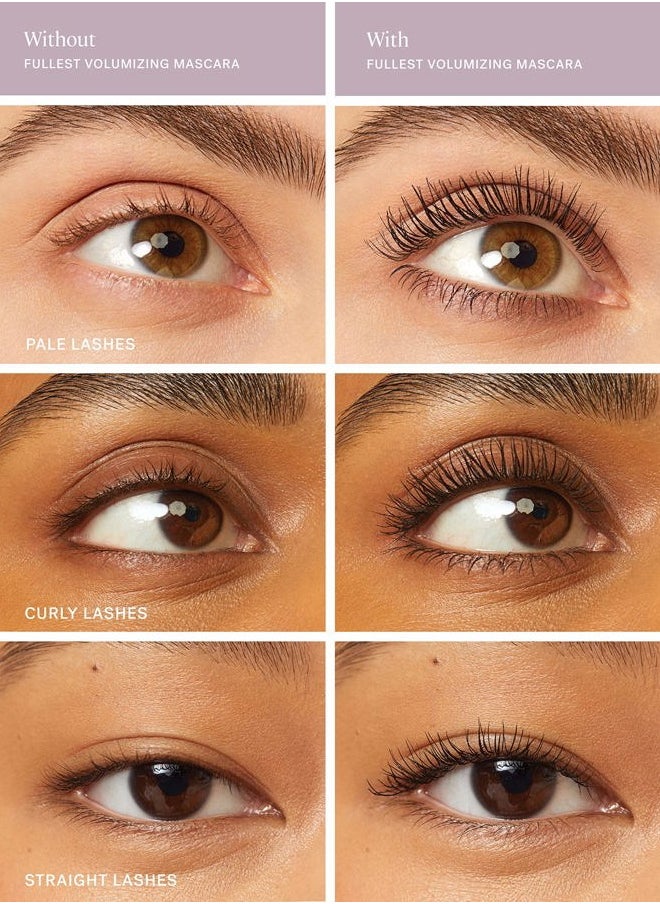 ILIA Fullest Volumizing Mascara | Non-Toxic, Vegan, Cruelty-Free, Smudge + Flake-Free, Safe For Sensitive Eyes, For Fuller, Thicker, & Healthier Lashes (Travel Size Mini, 0.13 oz | 4 ml)  - Image 4