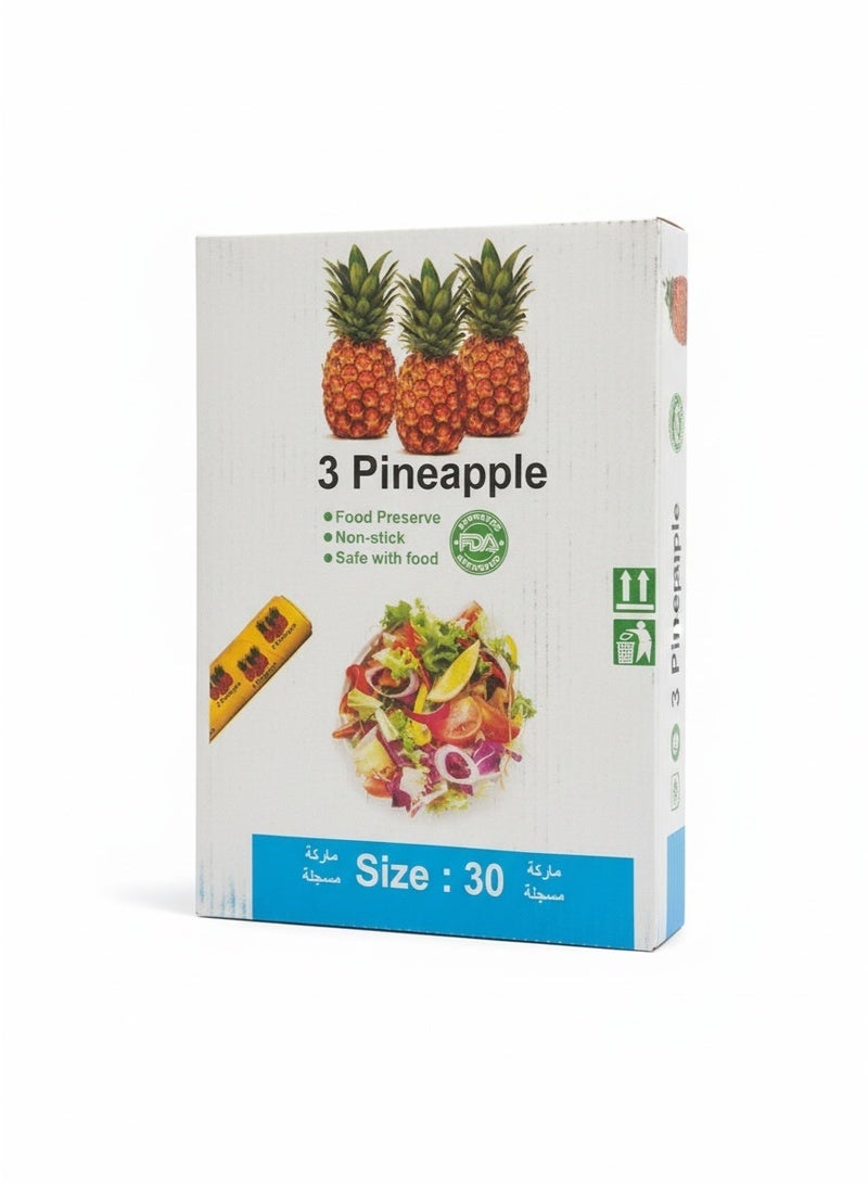 3 Pineapple Jumbo Food Wrap Roll – 30 cm - Image 3
