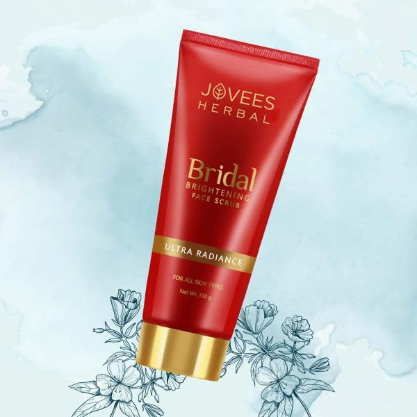 Jovees Herbal Bridal Brightening Face Scrub With Turmeric Honey  Pearl Millet Flour  Gently Remove Dead Skin  For Ultra Radiance  For All Skin Types 100G - Image 2