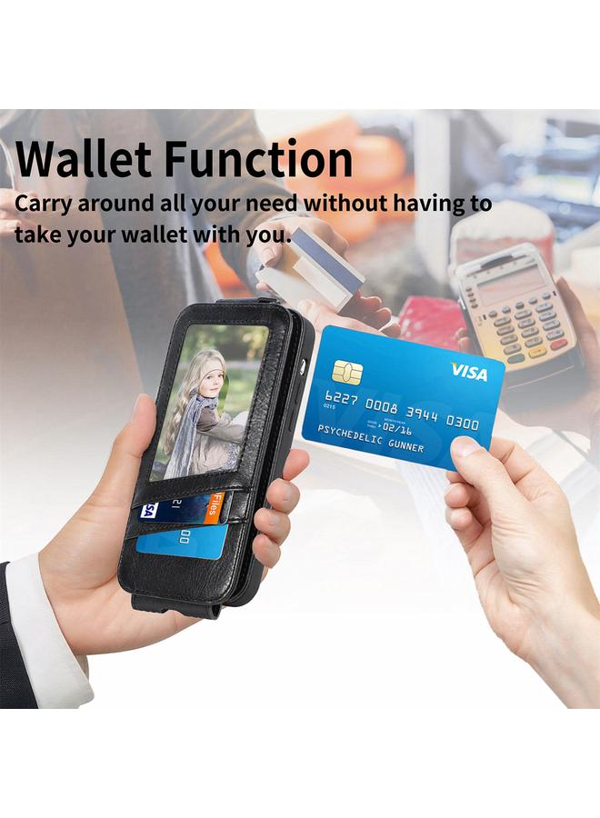 erorex Case For Motorola Moto G85 Zipper Wallet Vertical Flip Leather Phone Case  - Image 5