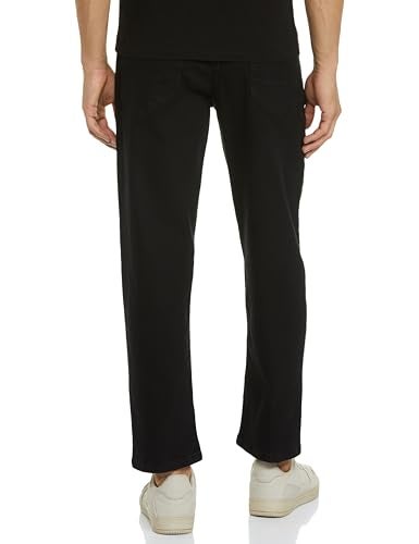 INKD Men's Mid Rise Relaxed Jeans (INKAW24MJN-501_Raven Black_34) - Image 2