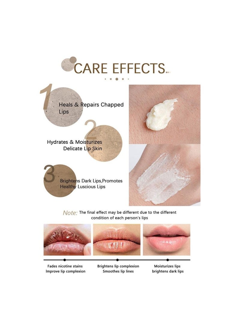 SYOSI - Lip Scrub For Dry Lips, 20g Lighten Dark Lips For Smoking Men Women Smoker, Gentle Lip Exfoliator for Smooth and Brighter Lips, Natural Balm Moisturizer Exfoliator Sleeping, for Dry Lips - Image 1