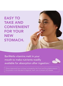 BariMelts Biotin Dissolvable Bariatric Vitamins Natural Strawberry Flavor 90 Fast Melting Tablets  - Image 4