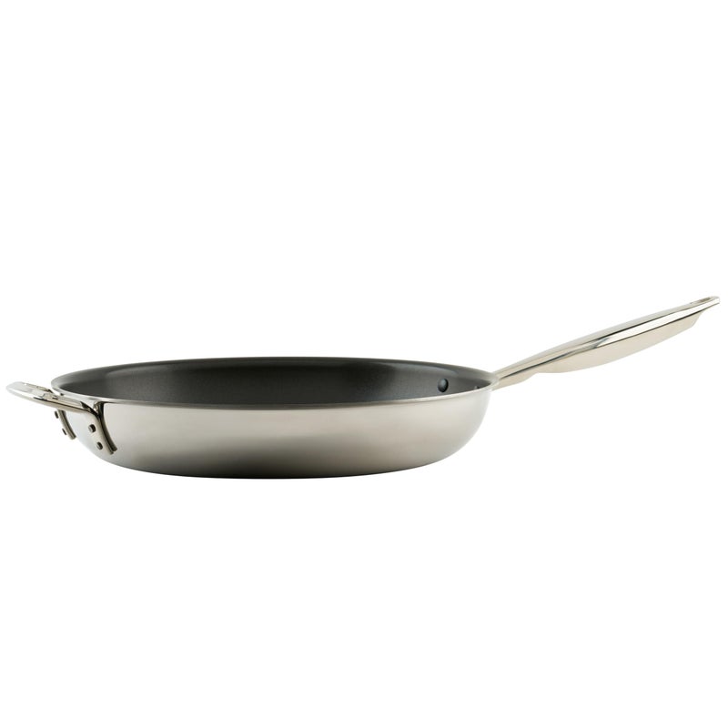 WINCO Tri-Ply Frying Pan, Silver - Image 1