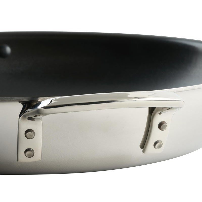 WINCO Tri-Ply Frying Pan, Silver - Image 4