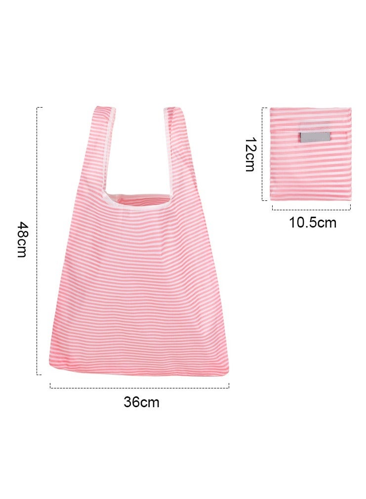 Portable Reusable Shopping Grocery Bag with Pouch Foldable, Washable ,  Heavy Duty Tote, Eco-Friendly Purse Bag Fits in Pocket Waterproof & Lightweight Reusable Grocery Bag  - Image 5