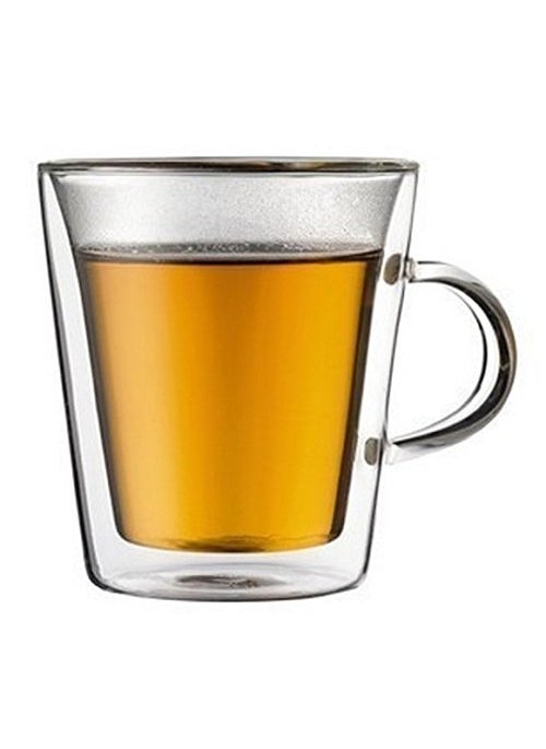 EZ Life - EZ Life Glass Double Wall Mugs - Transparent, 200ml - 4 Pieces - Image 1