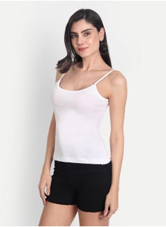 Aimly Aimly Women's Cotton Regular Fit Camisole Slip White Pack of 3  - Image 3