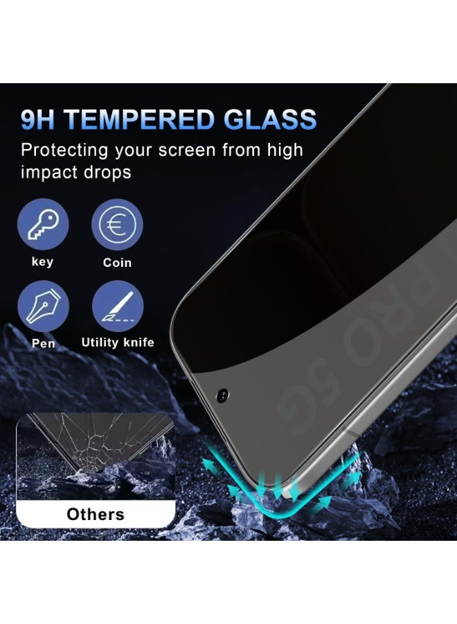 Muzz Honor 600 Lite 5G Privacy Tempered Glass Screen Protector, Anti-Spy, 9H Hardness, 2 Pack - Image 5