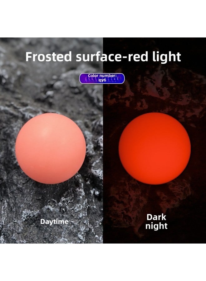 Boxing Fighter/QANBA Fluorescent Rod Ball Arcade Rocker Head Colorful Rod Head Rocker Accessories Arcade Accessories-Product Color:Boxing Fighter Fluorescent Rod Ball-frosted Red Light QY6  - Image 1
