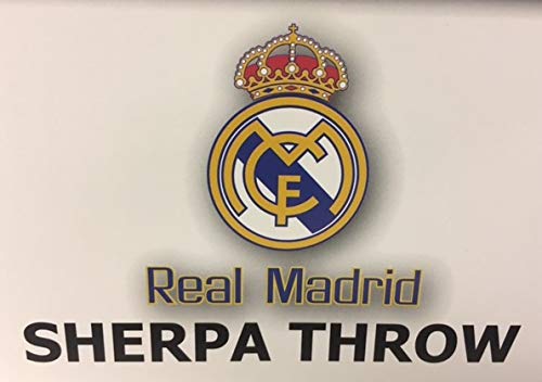 Real Madrid Silk Touch Sherpa Lined Throw Blanket 50x60 - Image 2
