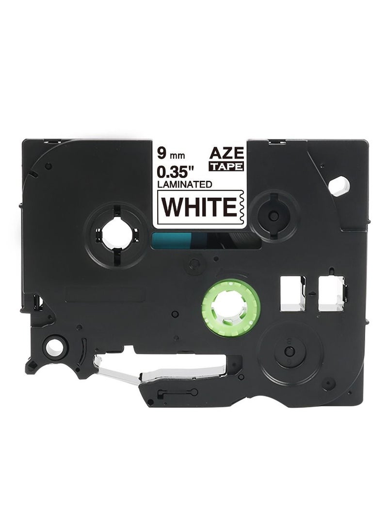 SKY 5-PCS 9mm x 8 Meter Black on White AZE221  Laminated Tape for PT H110 PT D210 and PT D400 P Touch  Printers - Image 4
