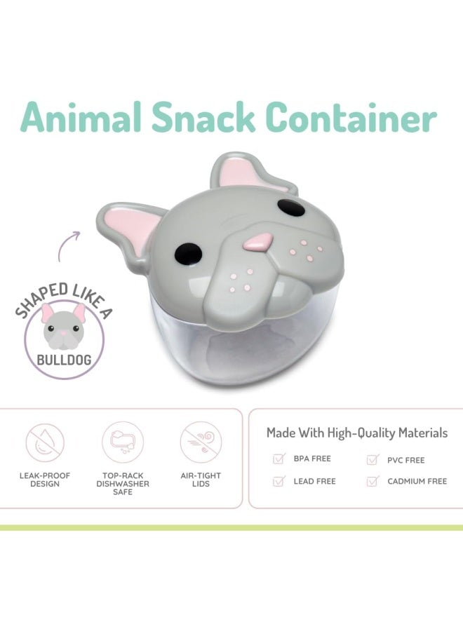 melii حاويات وجبات خفيفة على شكل حيوانات مع أغطية للأطفال الصغار - تخزين طعام آمن ومرحب - Image 1
