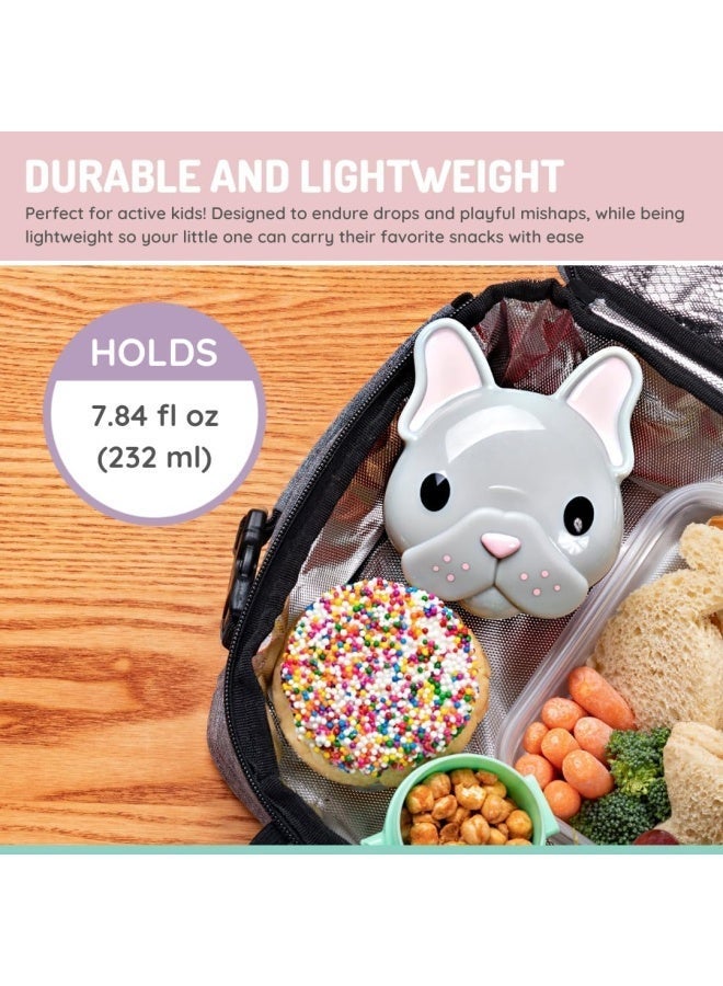 melii حاويات وجبات خفيفة على شكل حيوانات مع أغطية للأطفال الصغار - تخزين طعام آمن ومرحب - Image 4