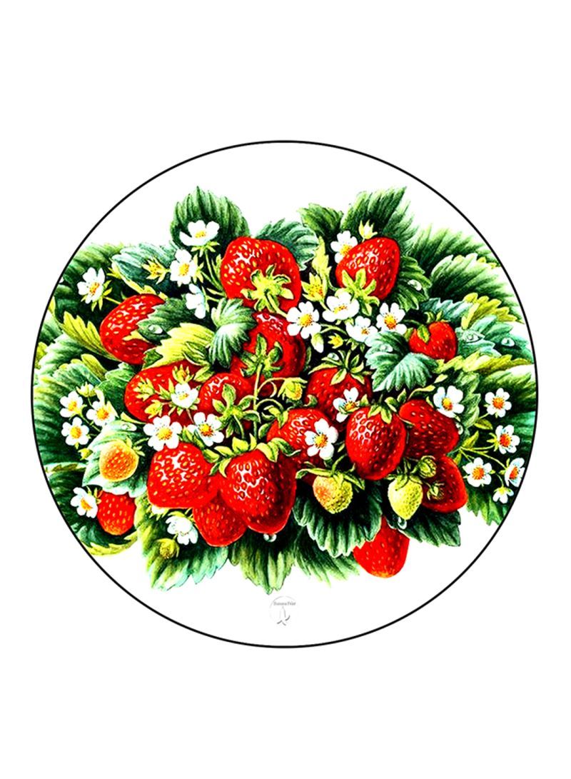 RKN Strawberries Printed Mouse Pad  Multicolour