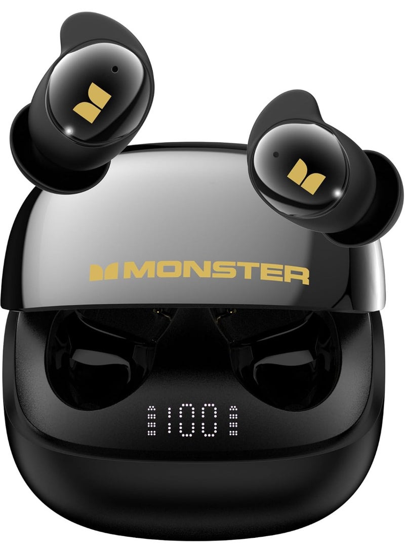 Monster Sleep Ear200, Wireless in-Ear Headphones, Bluetooth 6.0 Sleep Headphones, with ANC Active Noise Cancellation Designed for Side Sleepers, 30 Hours of bass Stereo Sound - Black - Image 1