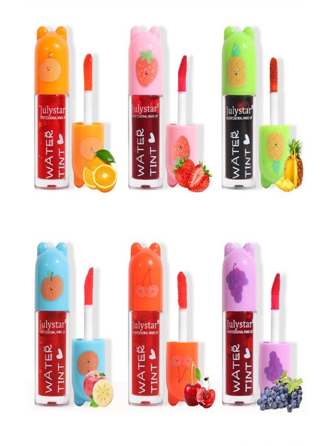 Joyeee 6Pcs Tinted Lip Oil Set, Non-Sticky Moisturizing Shiny Plumping Lip Liquid Lipgloss Set for All Skin Tones, Small Cute Birthday Gift Ideas for Teen Girs - Image 1