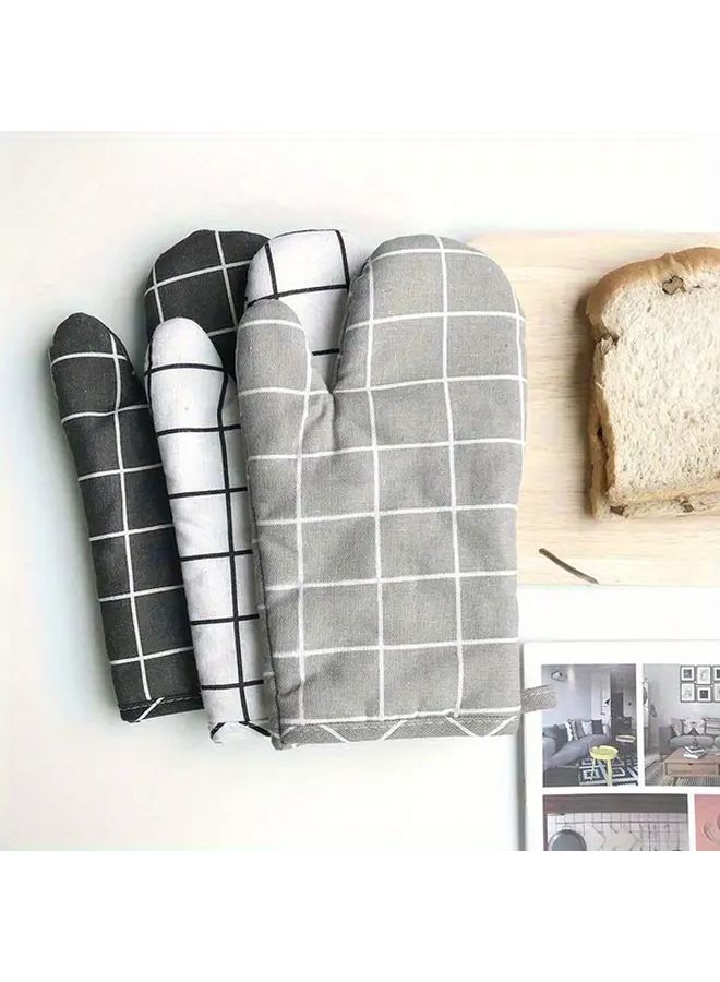 White Nordic Style Kitchen Glove Set 2pcs For Daily Cooking And Outdoor Gatherings - Image 5