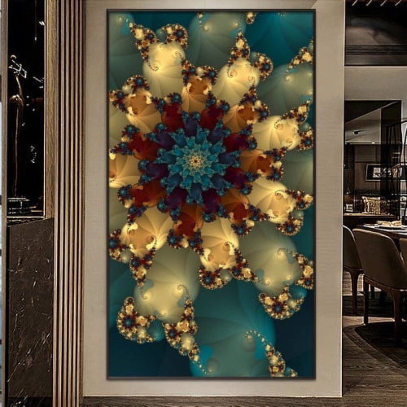 Marktna Modern design canvas painting with a hollow frame, size (60×90), one piece - Image 1