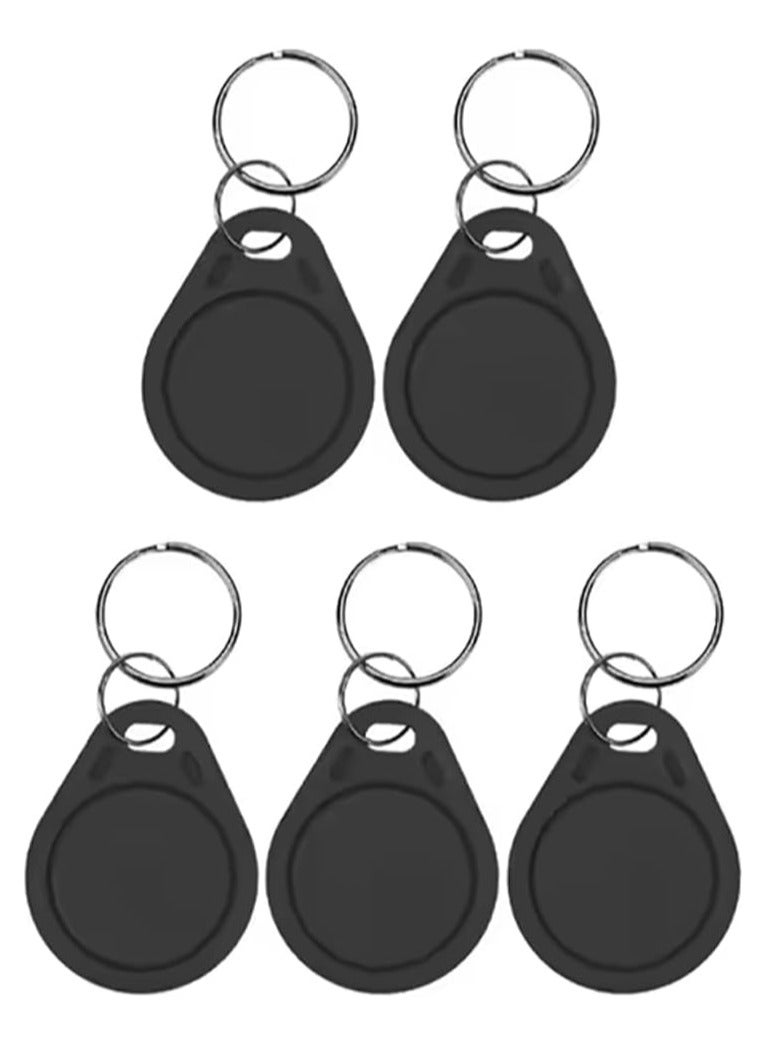 Rubik علامات RFID 125 كيلو هرتز T5577، مفاتيح تحكم وصول فارغة قابلة لإعادة الكتابة، سلسلة مفاتيح RFID سوداء (5 سلاسل مفاتيح) - Image 1