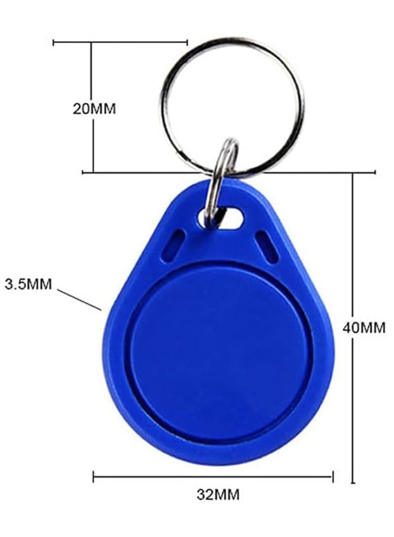 Rubik علامات RFID 125 كيلو هرتز T5577، مفاتيح تحكم وصول فارغة قابلة لإعادة الكتابة، سلسلة مفاتيح RFID سوداء (5 سلاسل مفاتيح) - Image 4