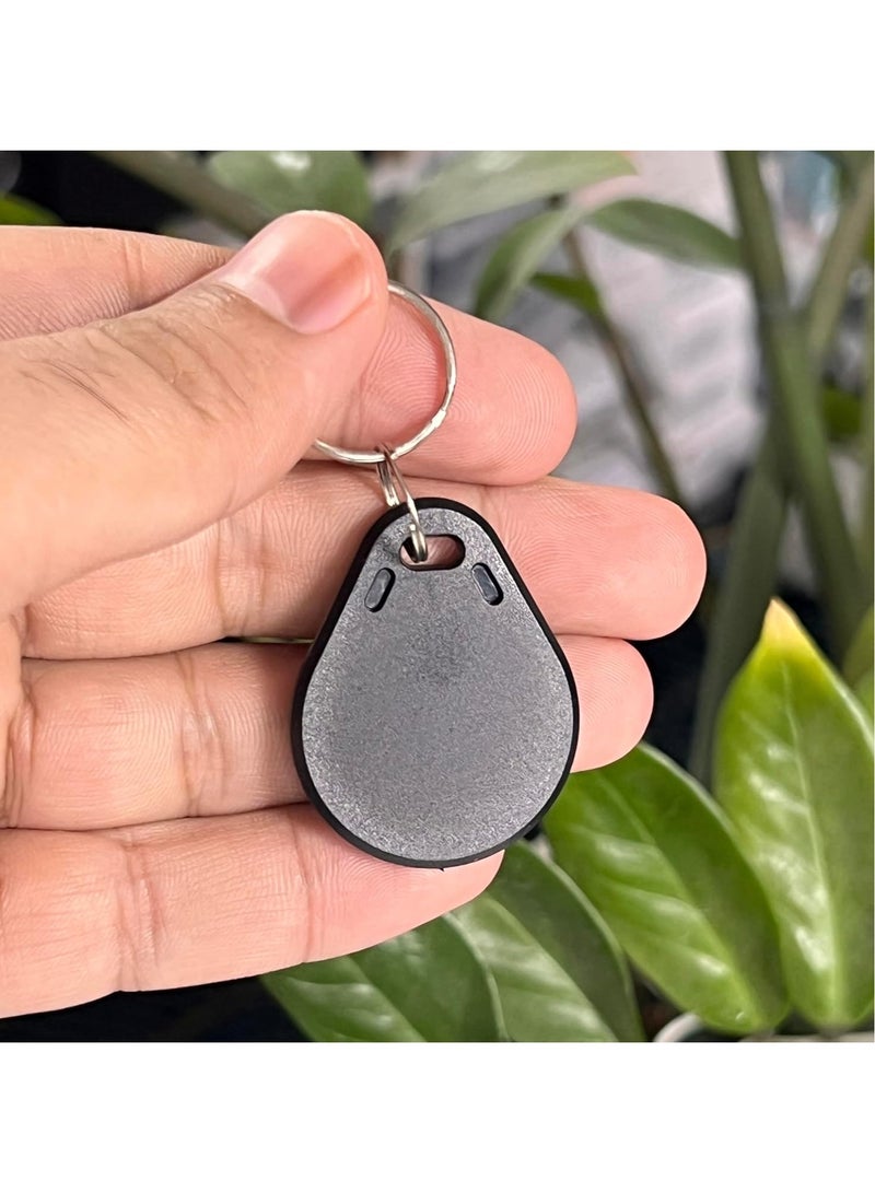 Rubik علامات RFID 125 كيلو هرتز T5577، مفاتيح تحكم وصول فارغة قابلة لإعادة الكتابة، سلسلة مفاتيح RFID سوداء (5 سلاسل مفاتيح) - Image 3