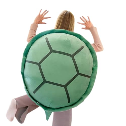 SEAHOME Wearable Turtle Shell PillowsTurtle Plush Pillow Stuffed Animal Costume for Kids Adults Plush Toy Funny Dress Up Creative Gifts Green 40 inch - Image 1