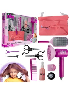 UKR Hairdresser Set for Girls – Pretend Play Hair Salon Kit with Scissors, Brushes & Accessories | Creative Role-Playing Toy for Toddlers & Children 3+ | Ideal Gift for Girls