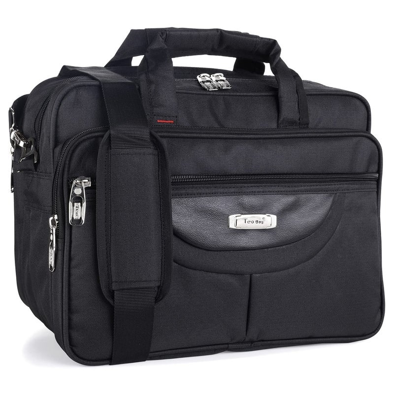 Teo Bag Teo 155 Inch Multipurpose Polyester Black Office Use Electrician Technician Service Engineer PlumberCarpenter Tool Bag Strong and DurableT934 - Image 1