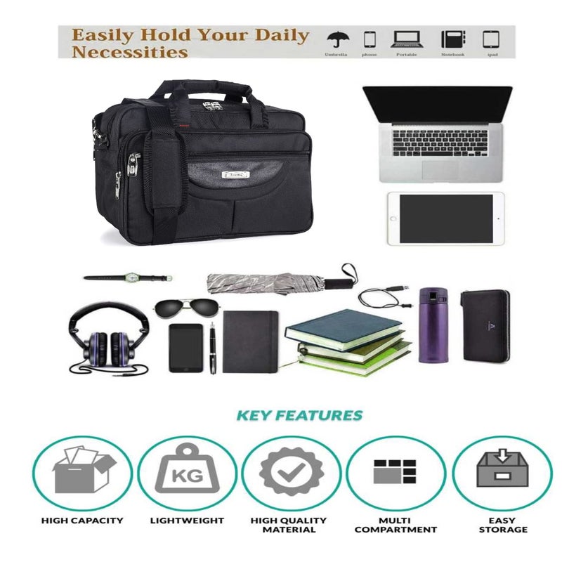 Teo Bag Teo 155 Inch Multipurpose Polyester Black Office Use Electrician Technician Service Engineer PlumberCarpenter Tool Bag Strong and DurableT934 - Image 5