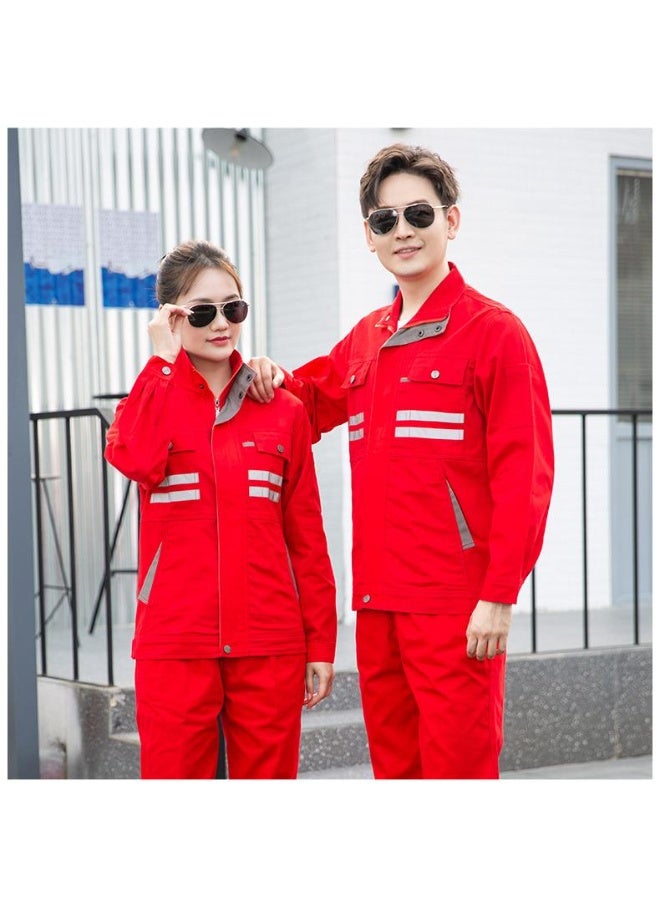 High Quality Safety Work Clothing Auto Repairman Mechanic Electrical Labor Uniforms Suit Cotton Working Coveralls - Image 2