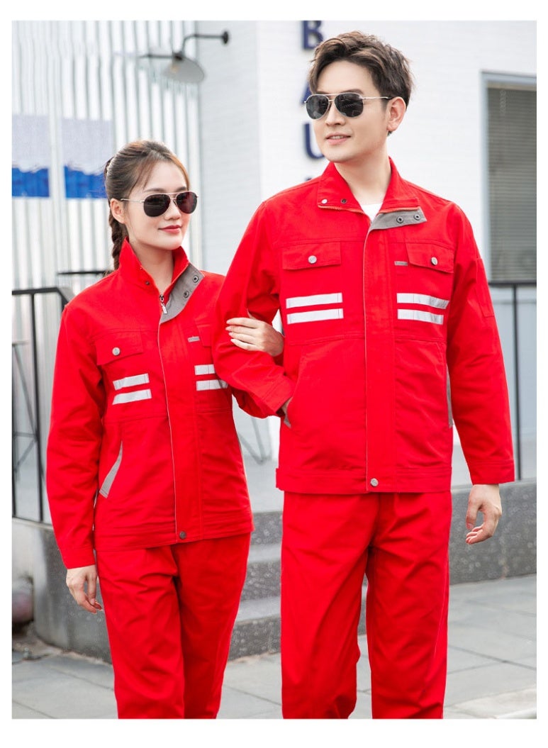 High Quality Safety Work Clothing Auto Repairman Mechanic Electrical Labor Uniforms Suit Cotton Working Coveralls - Image 1