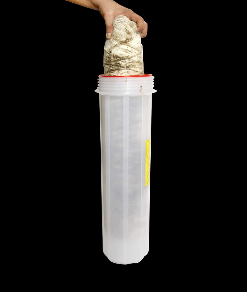IONIX Water Filter for Overhead Tank with Cartridge Filter | Semi Transparent | Whole House Water Filter | See Thru housing | Sediment Filter for Overhead Tank, 1 Set, Blue - Image 2