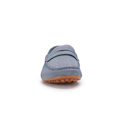 Ferro Aldo Dave Men's Classic Driving Loafer | Casual Slip-on Moccasin in Breathable Canvas Fabric | MFA19733 | in Sky Blue, Size 9.5 - Image 3