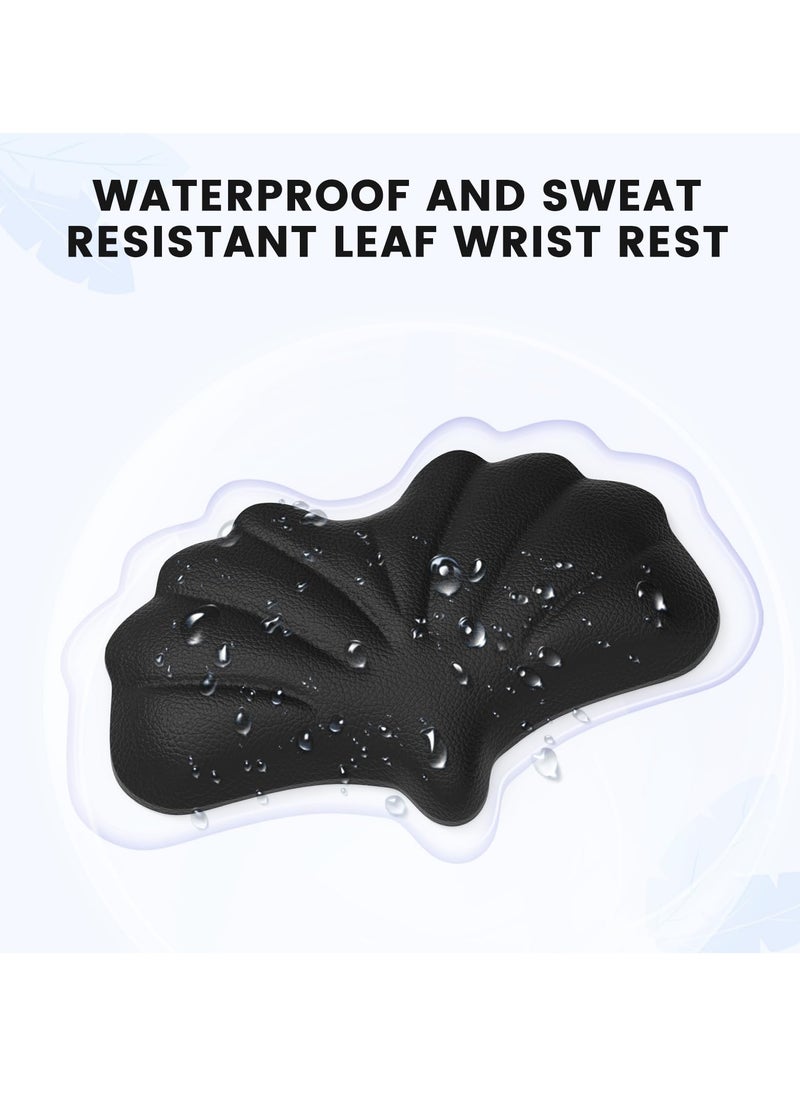 SYOSI - NALACAL Keyboard Wrist Rest Set, Ergonomic Memory Foam Wrist Support pad for Keyboard and Mouse, Easy Typing and Wrist Pain Relief pad for Office, Studying, Gaming, Computer Laptop (Black) - Image 1