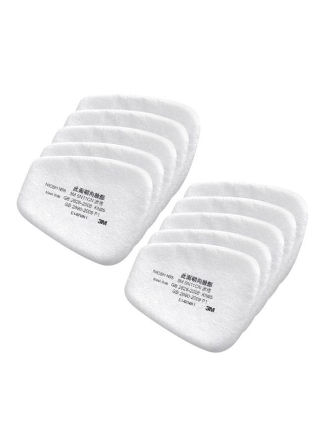 Pack Of 10 Cotton Filter For Gas Mask Respirator Use