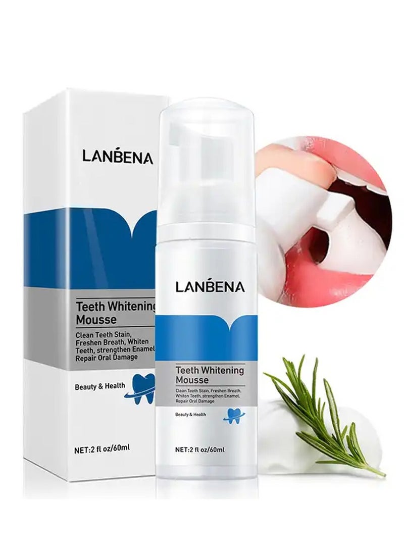 LANBENA Teeth Supply Stain Remover Plaque Dental Organic Tooth Cleanser Foam Products Teeth Whitening Mousse 60ml - Image 4