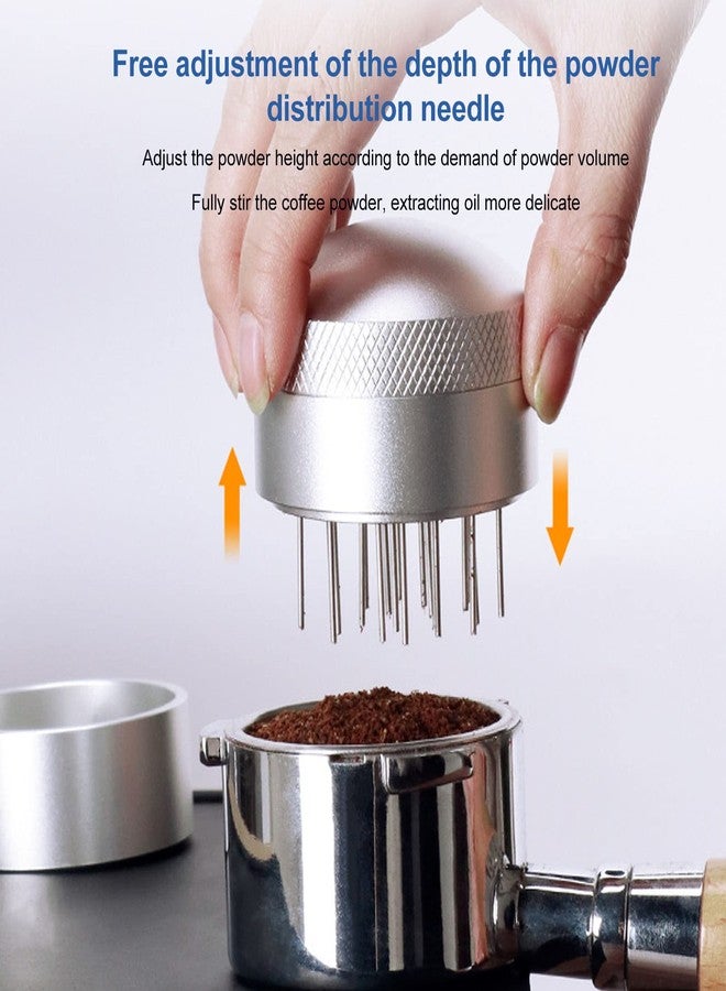 AYNEFY Espresso Distribution Tool 58mm with Brush Base, WDT Coffee Needle Distributor and Stirrer, Stainless Steel Espresso Stirrer Tool for Barista Home Cafe Office - Image 5