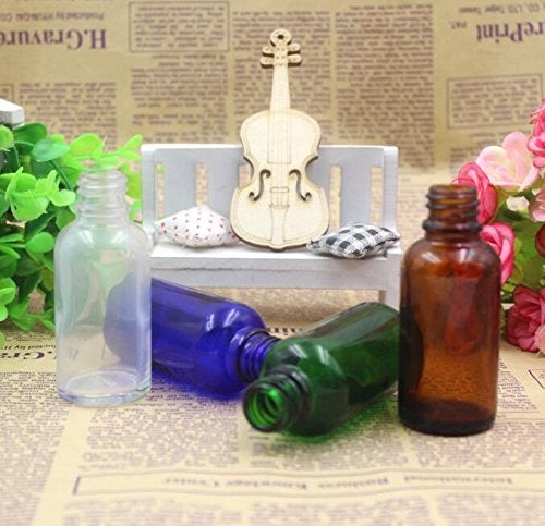 tupwel 4 قطع زجاجات رذاذ فارغة 10 مل 0.34 أونصة زجاج بني عالية الجودة مع دوران 360 درجة، بخاخ أنفي، حاوية لماء الملح، التنظيف الطبي، توزيع العطر، مكياج، ماء - Image 4