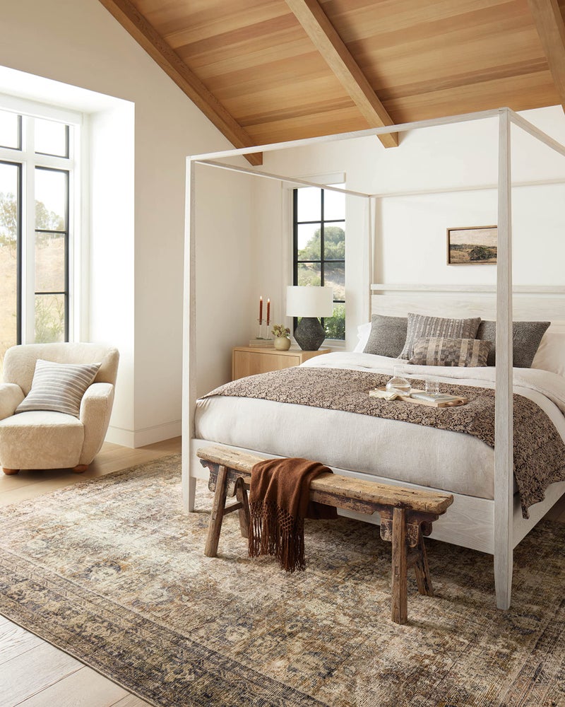 Loloi Amber Lewis Morgan Collection MOG-01 Sunset/Ink 5'-0" x 7'-0" 38" Thick Area Rug feat. CloudPile, Neutral, Room DÃ©cor, Vintage Inspired, Livingroom, Bedroom, Dining Area - Image 2