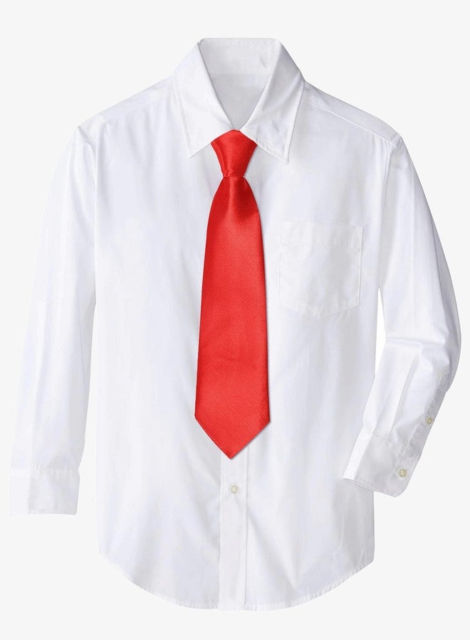 RR DESIGN Kids Formal Suspender and Necktie Set, Satin Tie with Black Y-Back Suspenders, Ages 1-10 Years (RED_Black) - Image 3